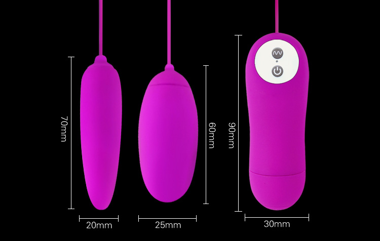 kích thước chung của trứng rung violet